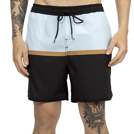 Bermuda RVCA 2 Blocks SM26 Masculina Azul Claro