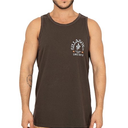 Regata Billabong Coiled SM26 Masculina Marrom Escuro