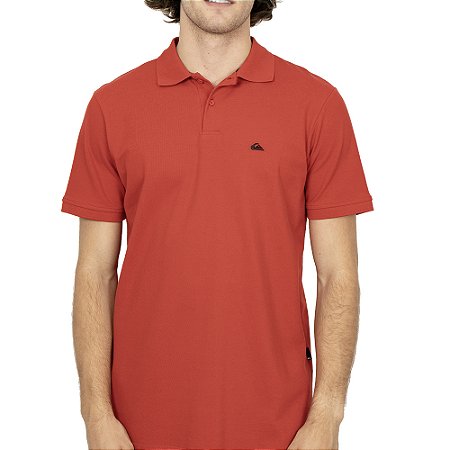 Camisa Quiksilver Polo Embroidery Piquet SM26 Vermelho