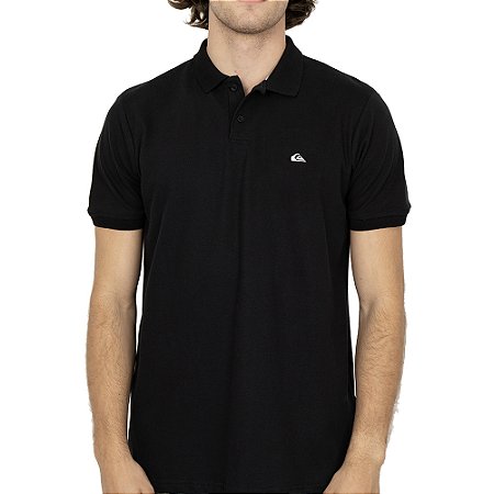 Camisa Quiksilver Polo Embroidery Piquet PS SM26 Preto