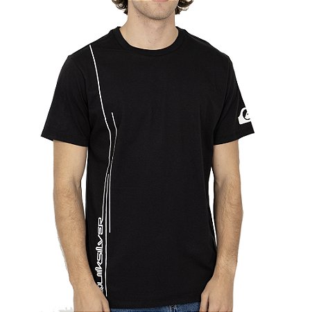 Camiseta Quiksilver New Lines SM26 Masculina Preto