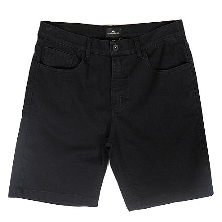 Bermuda Quiksilver Jeans Everyday Black PS SM26 Preto