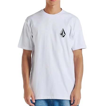 Camiseta Volcom Iconic SM26 Masculina Branco