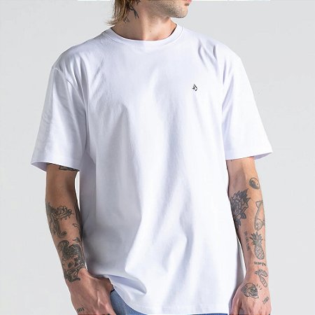 Camiseta Volcom Stone Blanks SM26 Masculina Branco
