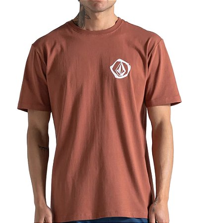 Camiseta Volcom Wavvyy SM26 Masculina Vermelho