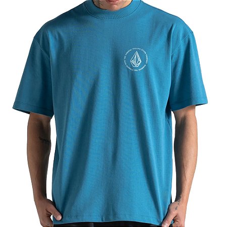 Camiseta Volcom Comfort Classics SM26 Masculina Azul