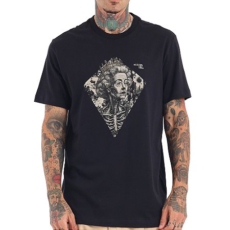 Camiseta MCD Queen Elizabeth WT26 Masculina Preto