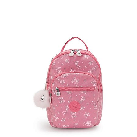 Mochila Kipling Seoul S Glitter Cats