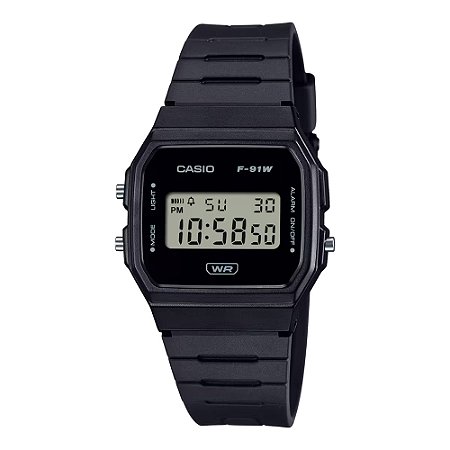 Relógio Casio Standard F-91WB-1ADF Preto