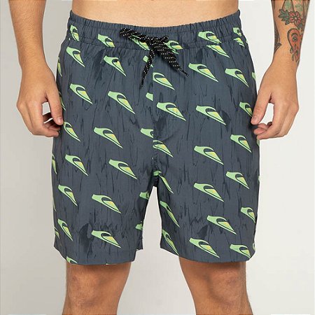 Bermuda Quiksilver Everyday Roots 17 WT25 Masculina Preto