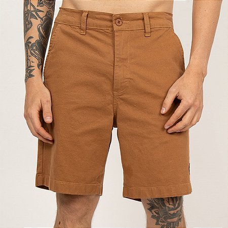 Bermuda RVCA RVCA Chino SM26 Masculina Marrom