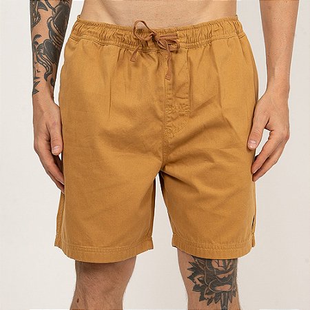 Bermuda RVCA Escape Elastic SM26 Masculina Mostarda