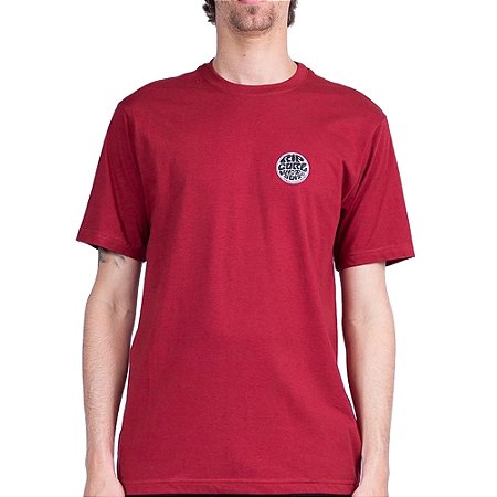 Camiseta Rip Curl Wettie E7 WT26 Masculina Dark Merlot