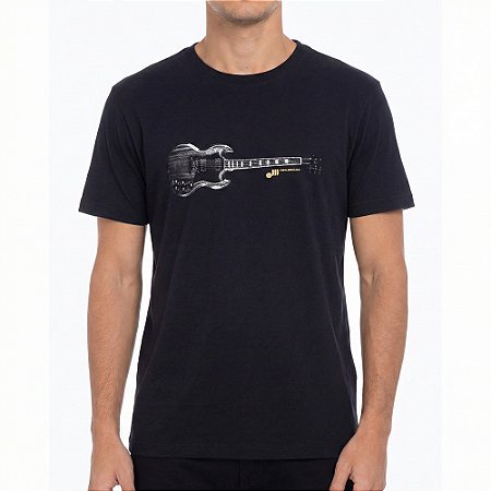 Camiseta Osklen Slim Vintage Black SG Masculina Preto