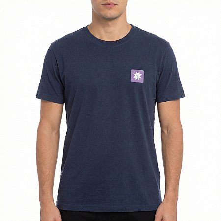 Camiseta Osklen Vintage Snow Icon Masculina Marinho