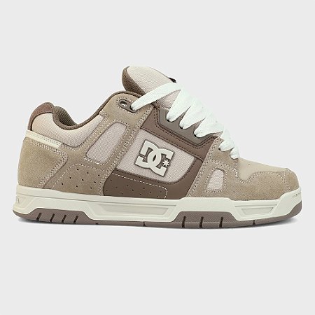 Tênis DC Shoes Stag WT26 Masculino Taupe/Off White