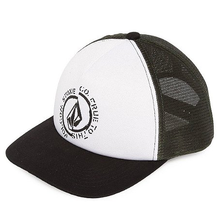 Boné Volcom Green Trucker Branco/Verde