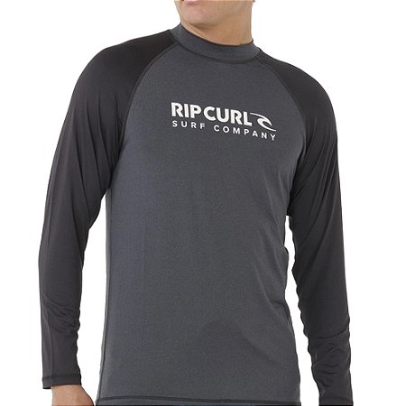 Camiseta Rip Curl MAnga Longa Shock IPF LS WT26 Black Marle