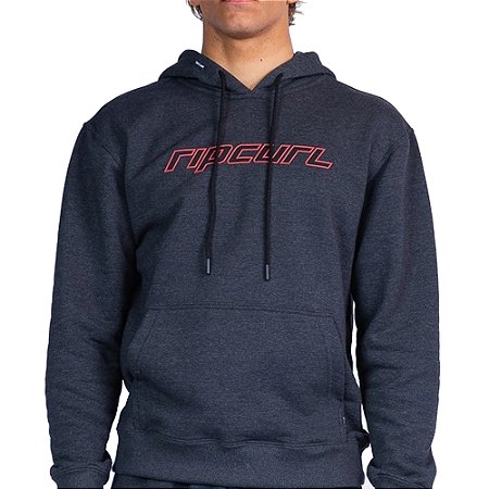 Moletom Rip Curl Canguru Nu Dosed Hood WT26 Black Marle