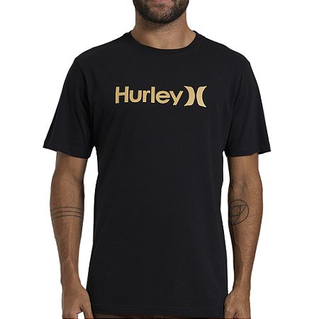 Camiseta Hurley O&O Solid WT26 Masculina Preto
