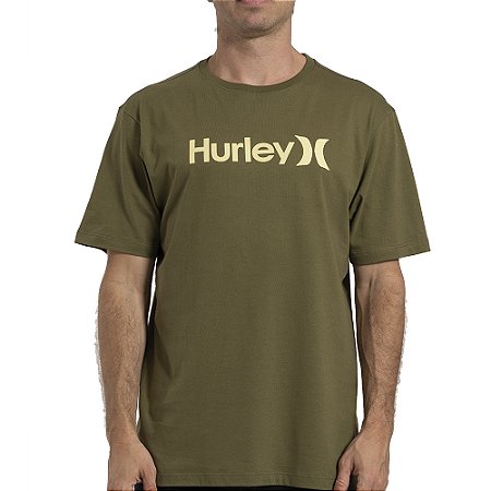 Camiseta Hurley O&O Solid WT26 Masculina Militar