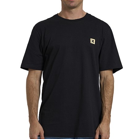 Camiseta Hurley Mini Icon WT26 Masculina Preto