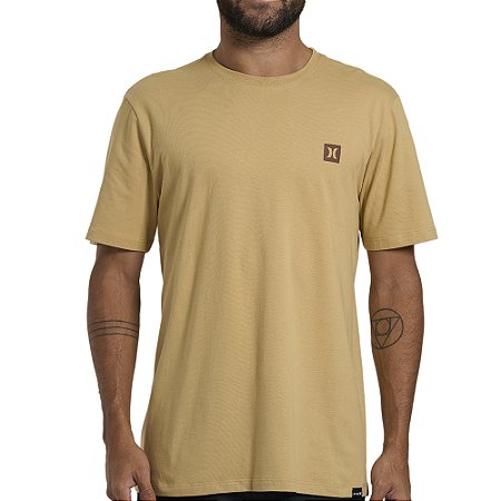 Camiseta Hurley Mini Icon WT26 Masculina Bege