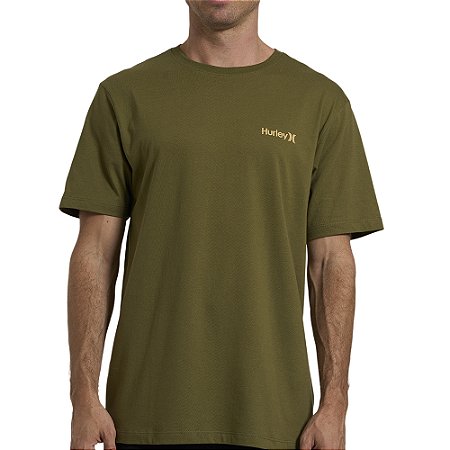 Camiseta Hurley Classic WT26 Masculina Militar