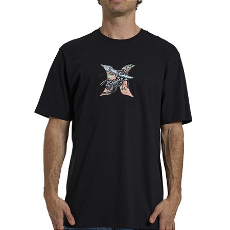 Camiseta Hurley Scoprion WT26 Masculina Preto