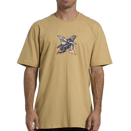 Camiseta Hurley Scoprion WT26 Masculina Bege