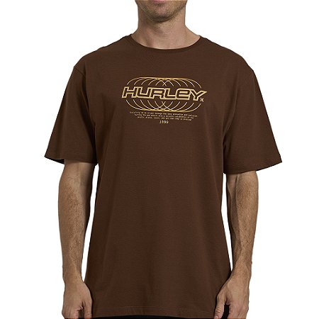 Camiseta Hurley Nine Nine WT26 Masculina Marrom