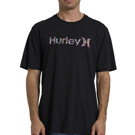 Camiseta Hurley O&O Classic Over WT26 Masculina Preto
