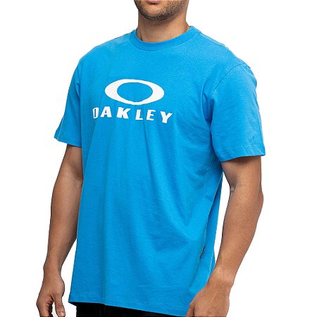 Camiseta Oakley O-Bark SS WT26 Masculina Ethereal Blue