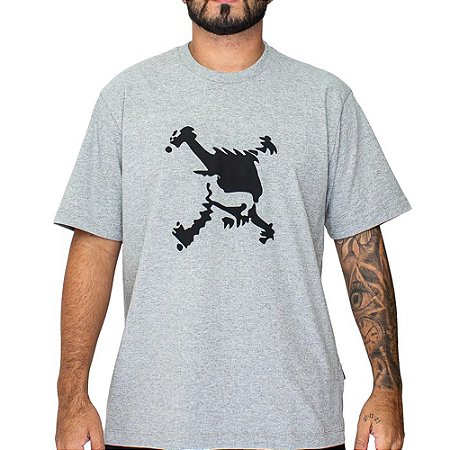 Camiseta Oakley Heritage Skull WT26 Masculina Heather Grey