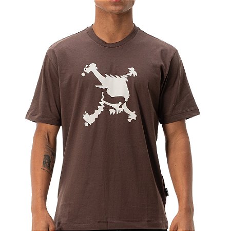Camiseta Oakley Heritage Skull WT26 Masculina Cocoa Brown
