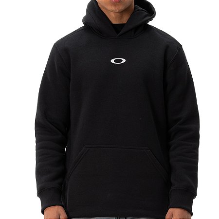 Moletom Oakley Canguru Double Ellipse WT26 Blackout