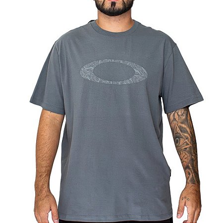 Camiseta Oakley Ellipse Motherboard WT26 Masculina Dark Grey