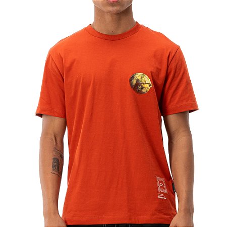 Camiseta Oakley Natureverse Planet WT26 Masculina Flame Red