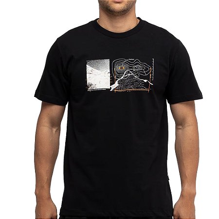 Camiseta Oakley Scale Mountain SS WT26 Masculina Blackout