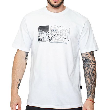 Camiseta Oakley Scale Mountain SS WT26 Masculina White