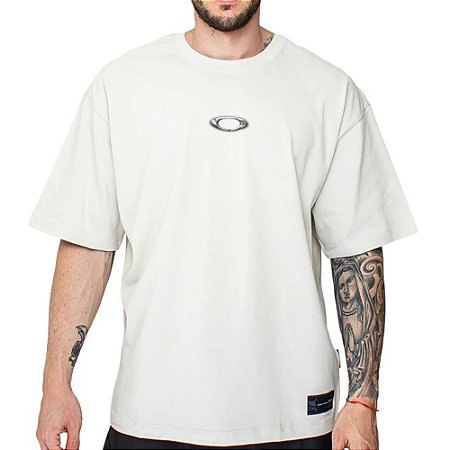 Camiseta Oakley Teeth Footprint SS WT26 Masculina Mist