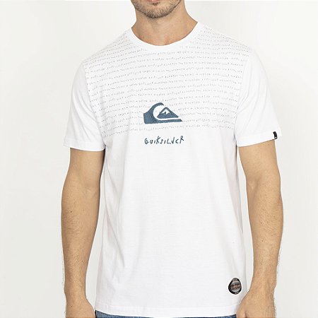 Camiseta Quiksilver Emb Quik Thoughts WT26 Masculina Branco