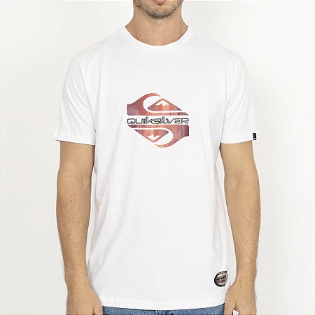Camiseta Quiksilver Soft Hologram WT26 Masculina Branco