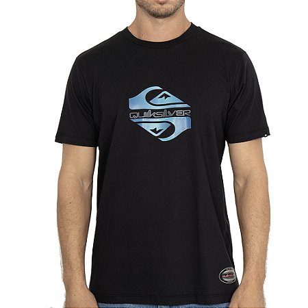 Camiseta Quiksilver Soft Hologram WT26 Masculina Preto