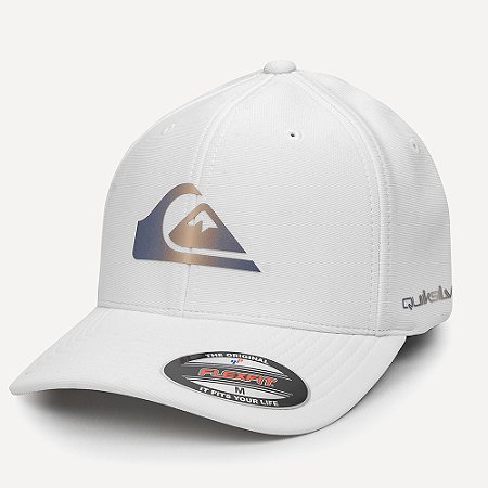 Boné Quiksilver Aba Curva Gradient Logo Wordblock WT26 White