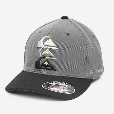 Boné Quiksilver Aba Curva Emb Three Logo WT26 Dark Gray