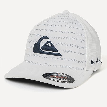 Boné Quiksilver Aba Curva Emb Quik Thoughts WT26 Branco