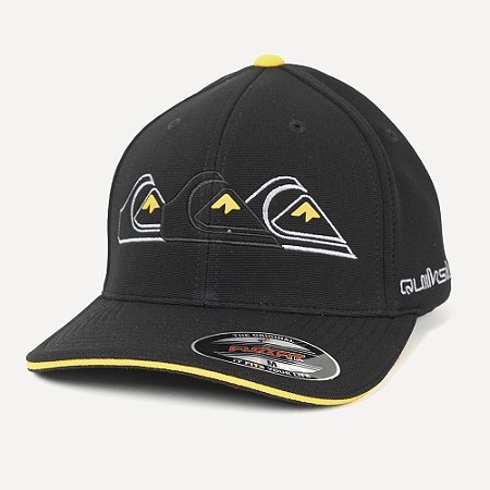 Boné Quiksilver Aba Curva Emb Three Logo WT26 Preto