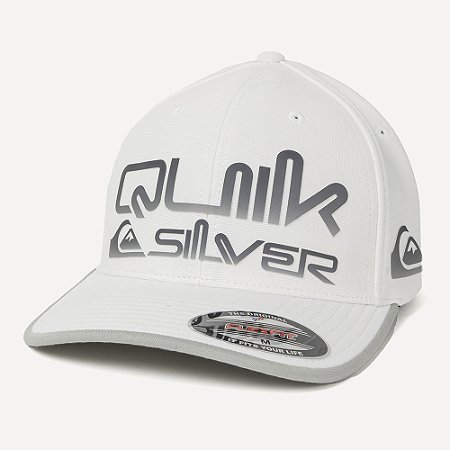 Boné Quiksilver Aba Curva Gradient Broken Type WT26 Branco