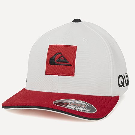 Boné Quiksilver Aba Curva Emb Hard Hitter WT26 Branco